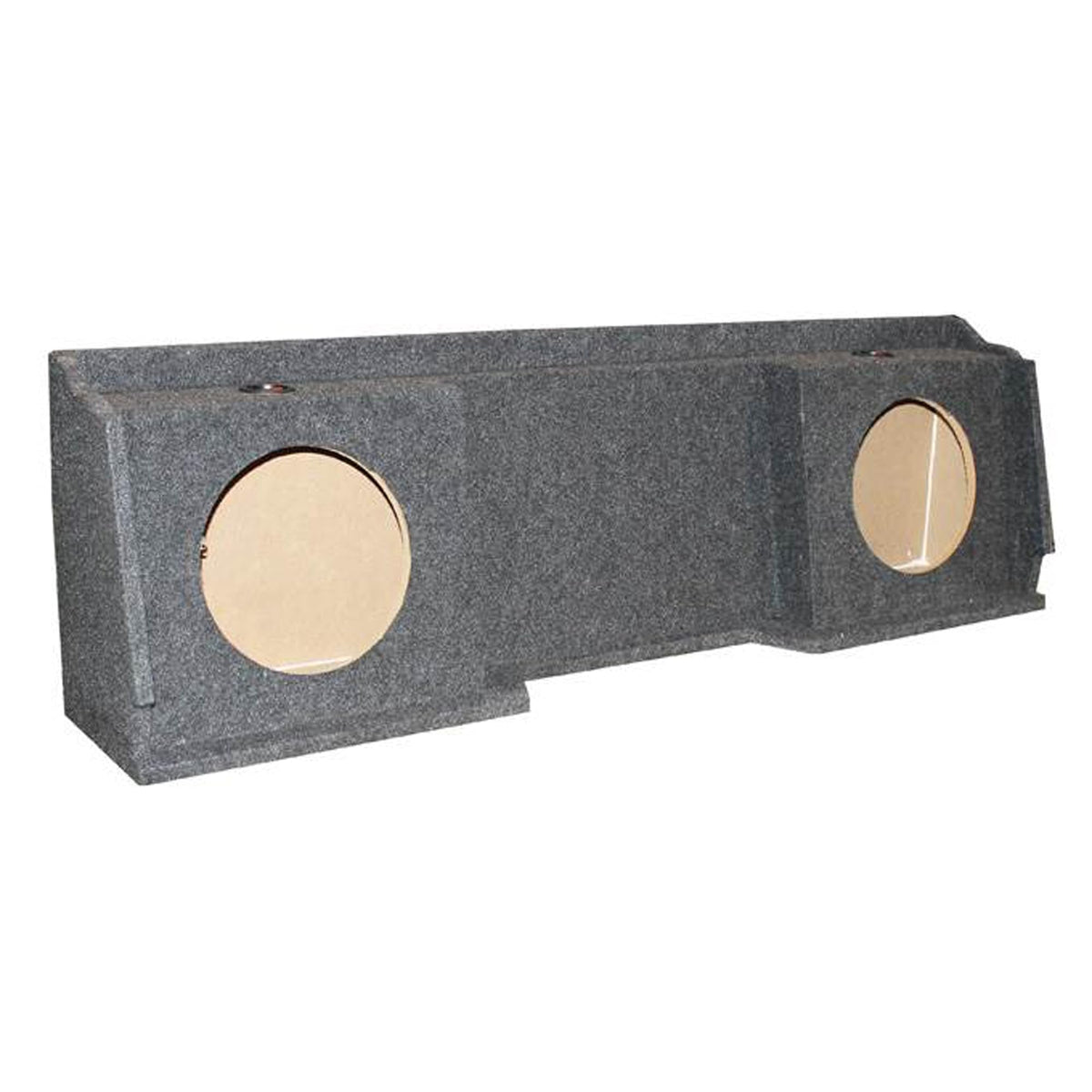 Q Power Dual 12" Underseat Downfire Subwoofer Box for Chevy/GMC XCab