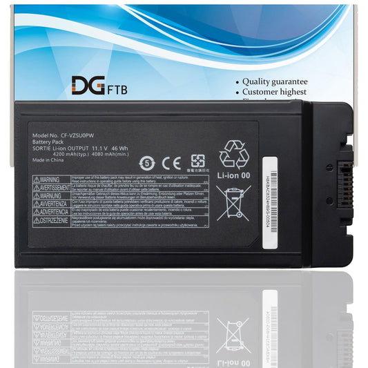 DGFTB CF-VZSU0PW CF-VZSU0PR Battery Replacement Pack for PANASONIC TOUGHBOOK CF54 CF-54 Mk1 Series 54 Gloved Multi Touch, 54 Lite, 54 Performance, 54