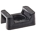NSI SM-3-B Saddle Mount for Cable Tie, 0.35" Slot Width, 0.236 Screw Size, 0.63" Width, 0.35" Height, 0.9" Length, Black