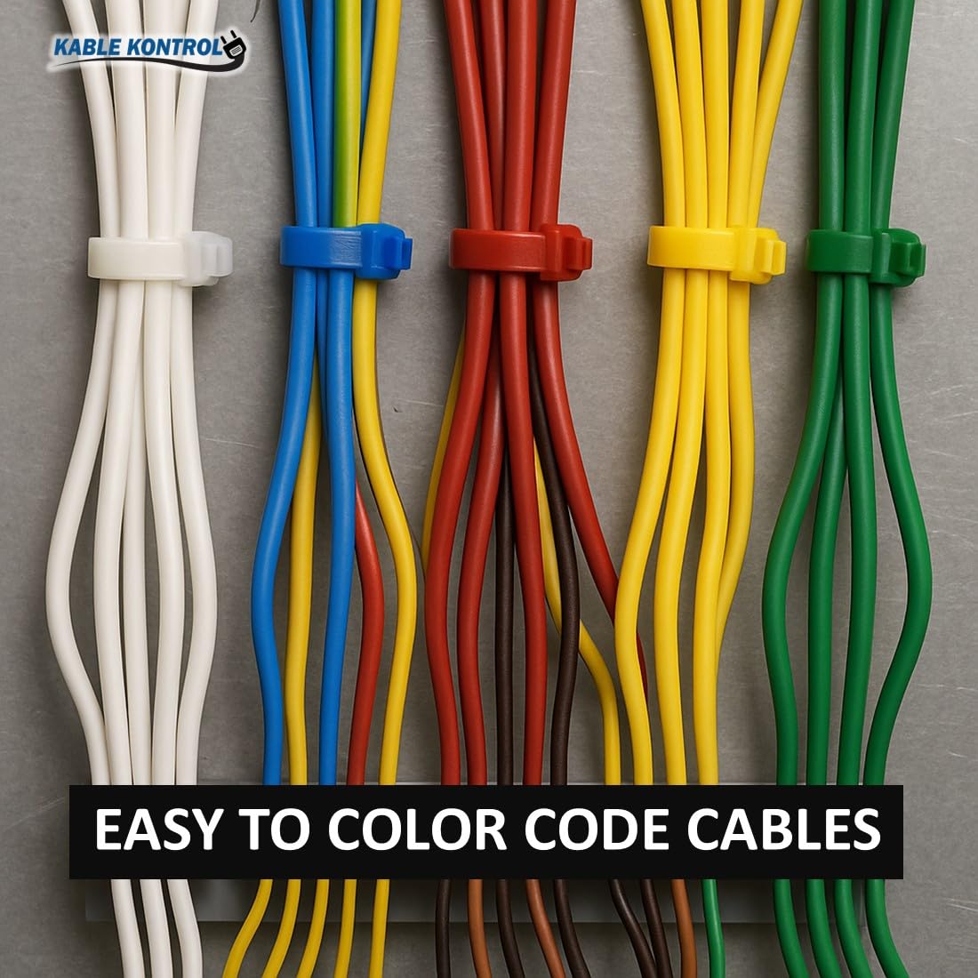 Kable Kontrol Zip Ties Assorted Sizes 650 Pcs Variety Pack Kit, 4+8+11 Inch Zipties Multi Pack Cable Tie Wraps, UV Resistant Nylon Wire Ties,