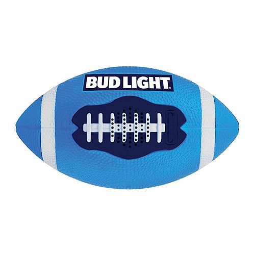 Bud Light Portable Football Bluetooth Speaker Wide Range Wireless Speakers with Rechargeable Battery IPX6 Waterproof Music Device Prefect Birthday