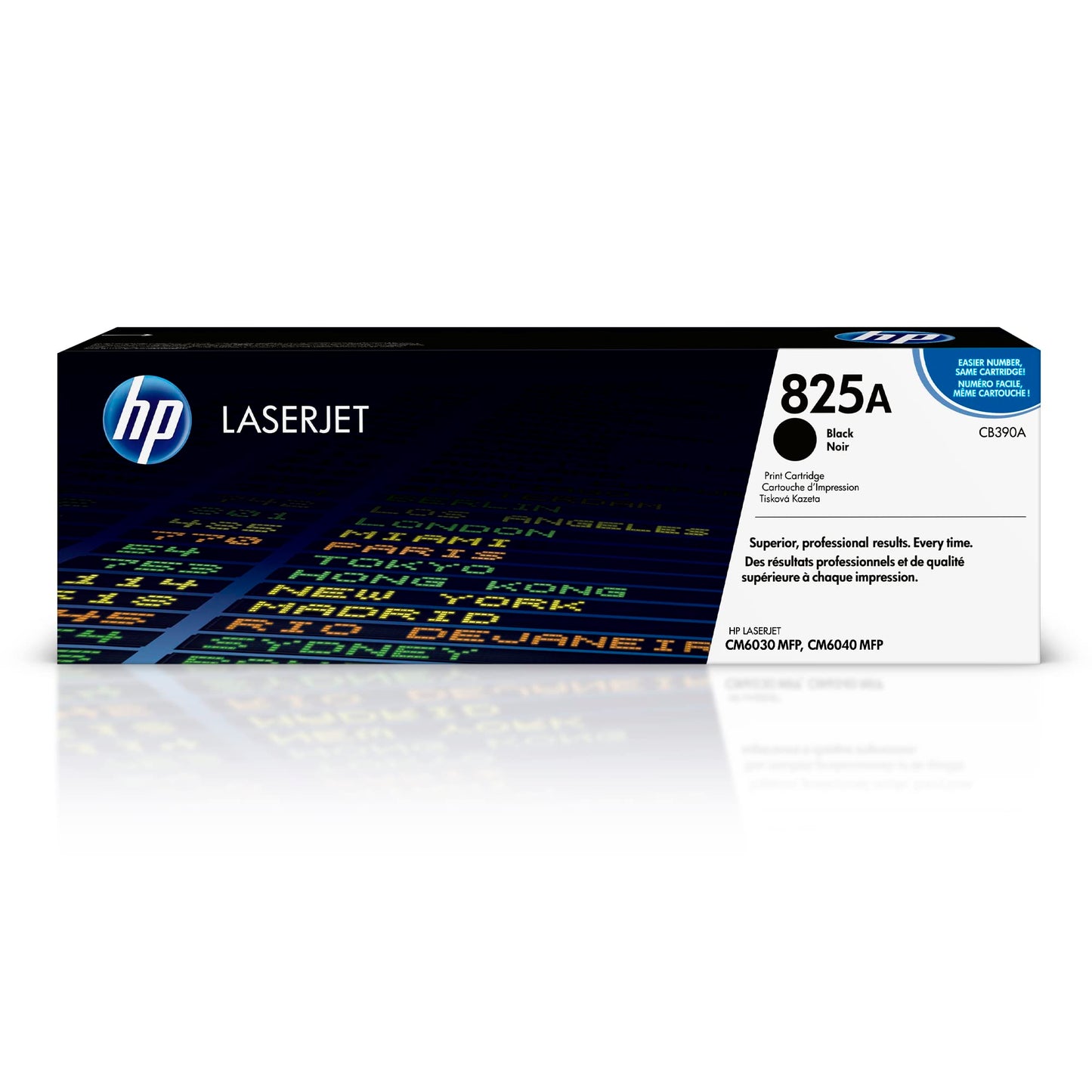 HP Original 825A Black Toner Cartridge | Works Color LaserJet CM6030 MFP, CM6040 MFP Series | CB390A
