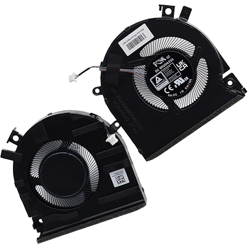 Deal4GO 2-Pack CPU & GPU Graphics Cooling Fan N13304-001 Replacement for HP Victus 15-FA 15-FB 15-FA0025NR 15-FB1013DX 15-FB0028NR, Black