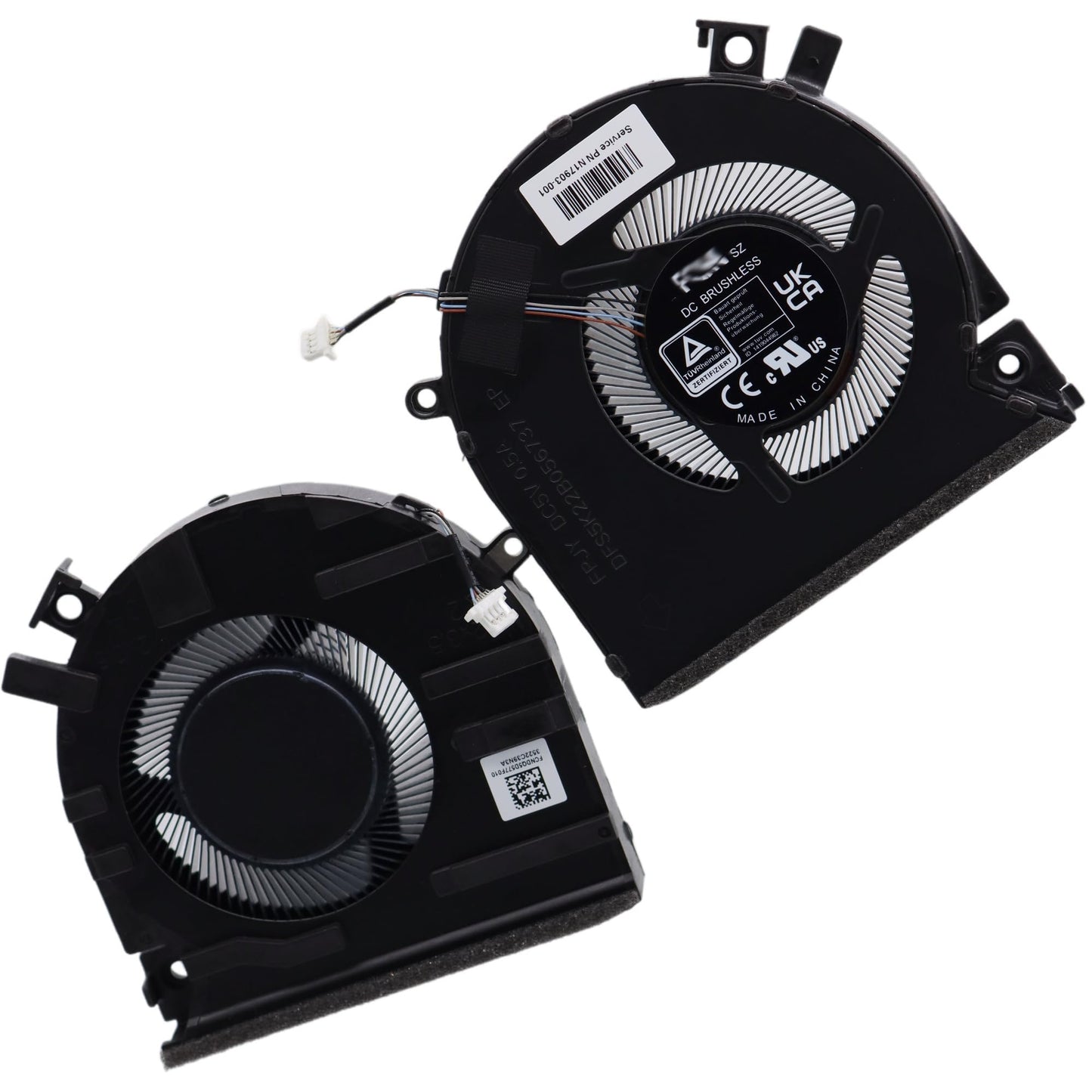 Deal4GO 2-Pack CPU & GPU Graphics Cooling Fan N13304-001 Replacement for HP Victus 15-FA 15-FB 15-FA0025NR 15-FB1013DX 15-FB0028NR, Black