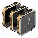 PolarPro - Shutter Collection - Filters for GoPro Hero 9, 10, 11,12, & 13 | 3-Pack Filter Kit - ND8, ND16, ND32 - Neutral Density Filters - Ideal