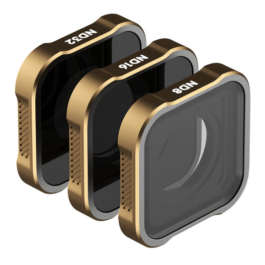 PolarPro - Shutter Collection - Filters for GoPro Hero 9, 10, 11,12, & 13 | 3-Pack Filter Kit - ND8, ND16, ND32 - Neutral Density Filters - Ideal