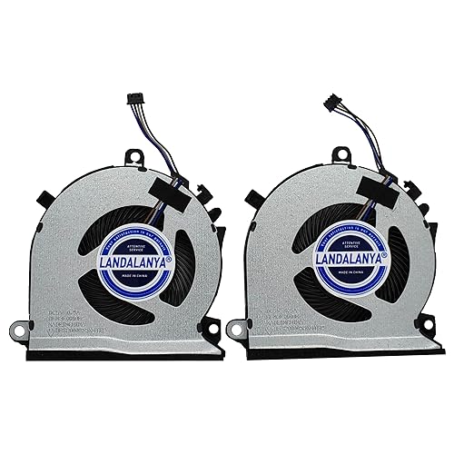 Landalanya CPU+GPU Cooling Fan for HP Pavilion Gaming 15-EC 15-ec0013dx 15-ec0751ms 15-ec0054ax 15-ec0010nr 15-ec0075ax 15-ec0001ne 15-ec0078ax