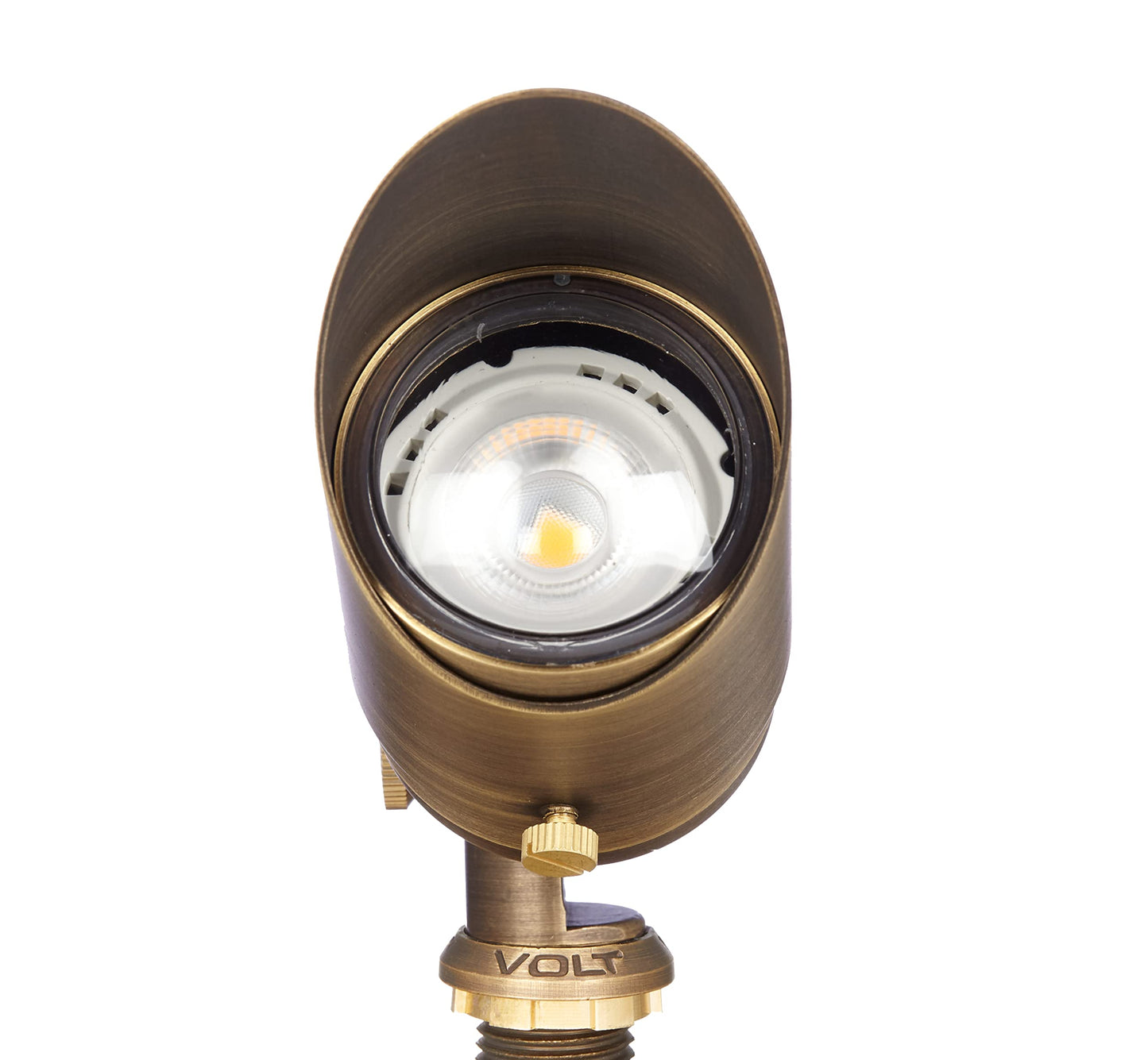 VOLT Top Dog 12V Cast Brass Outdoor Spotlight (Bronze) for Low Voltage Landscape Lighting of Yard, Lawn, Garden, Patio, Trees & House