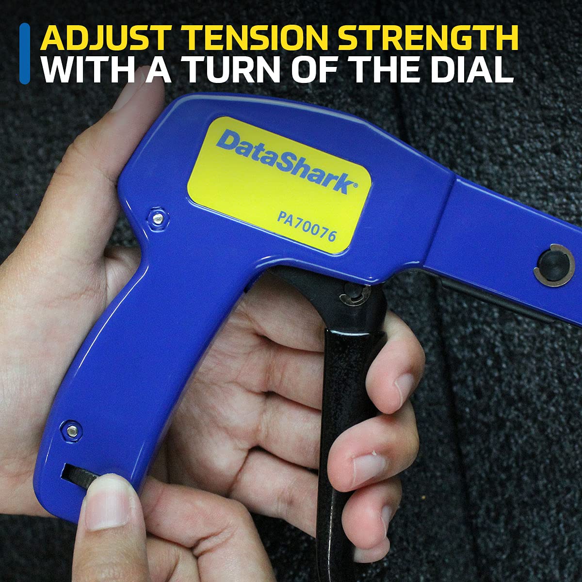 DataShark PA70076 Cable Tie Gun | Zip Tie Designed for Cable Ties up to 1/4" Wide