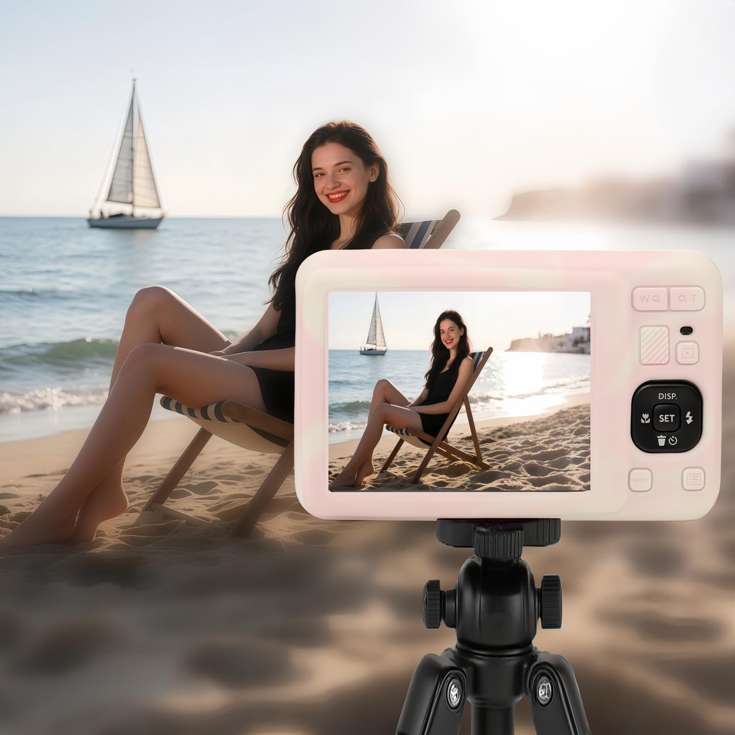 SZHSYJY Case for Kodak PIXPRO FZ55,FZ55 accessories,Soft Silicone Protective Case Removable Lens Cover,Comes with 2 Screen Protectors and 1 Wrist