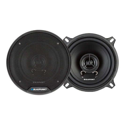 BLAUPUNKT BPS-E552 5" 2-Way Car Speakers 80W with Grilles - Superior Sound Clarity, Durable Design, Easy Install - Pair Bundle with Gravity Magnet Phone Holder