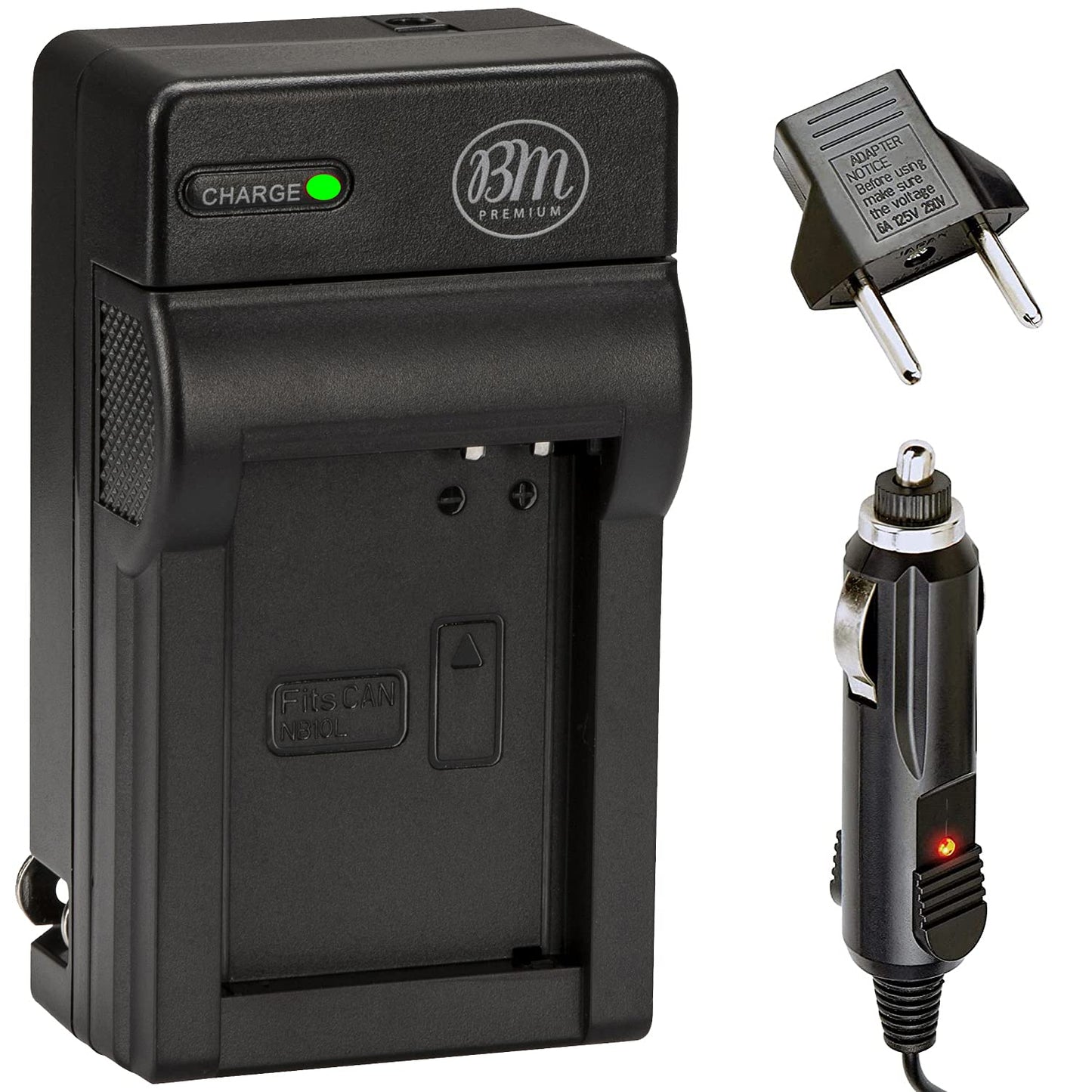BM Premium NB10L Battery Charger for Canon PowerShot G15, G16, G1 X, G3-X, SX40 HS, SX50 HS, SX60 HS Digital Camera (CB-2LC Replacement)