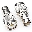 ANHAN TNC Male Plug to BNC Female Jack Adapter RF coaxial Coax Adapter 2Pack