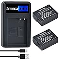 Batmax 2X DMW-BLC12 Battery + Quick LCD Charger for Panasonic DMC-GX8 DMC-FZ200 DMC-FZ300 DMC-FZ1000 DMC-FZ2500 Lumix DC-FZ1000 II DC-G97 DC-G95