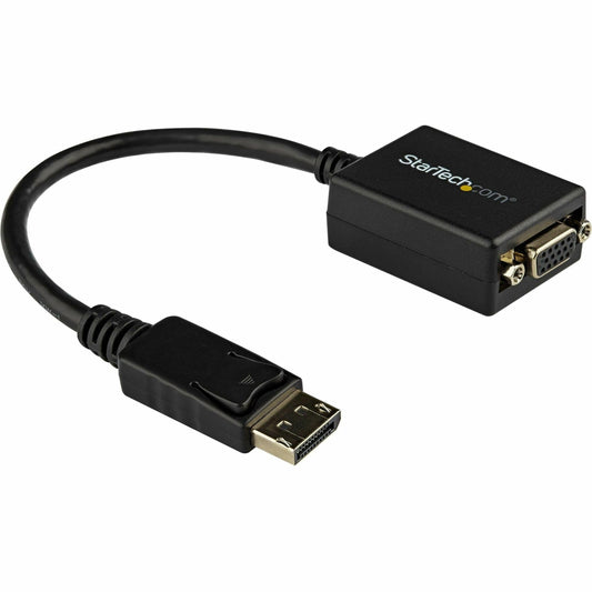 StarTech Active DisplayPort to VGA Adapter, 1080p 60Hz, Certified (DP2VGA2)