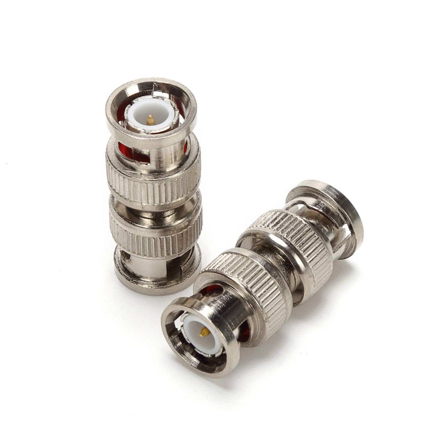 TLS.eagle BNC Plug Male to Male Coaxial Coupler Straight Adapter Connector for RG59 Cable Pack of 5