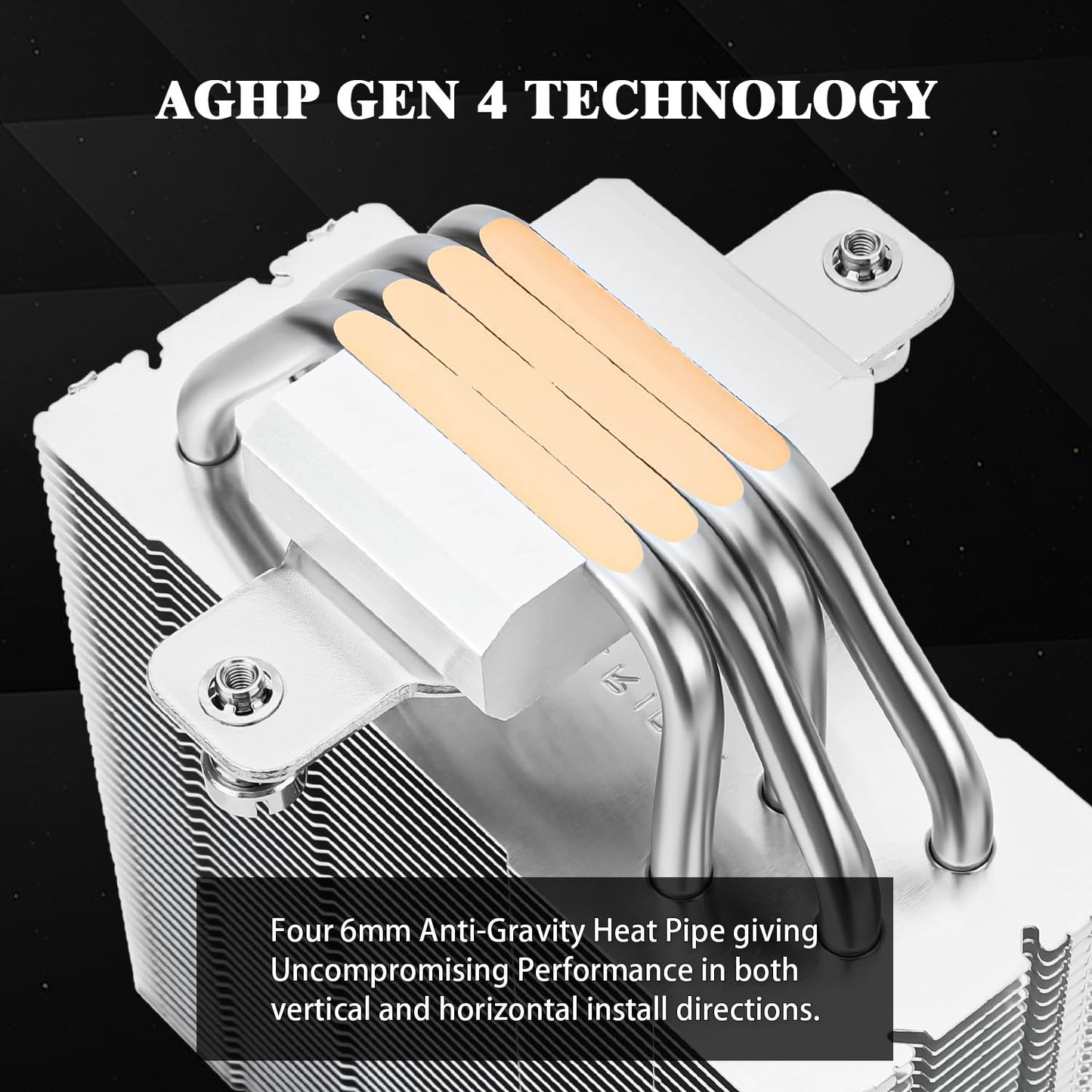 Thermalright Assassin Spirit 120 V2 Plus CPU Cooler - 4 Heat Pipes with AGHP Tech, 120mm PWM Double Fan, 154mm High, for AMD AM4 AM5/Intel