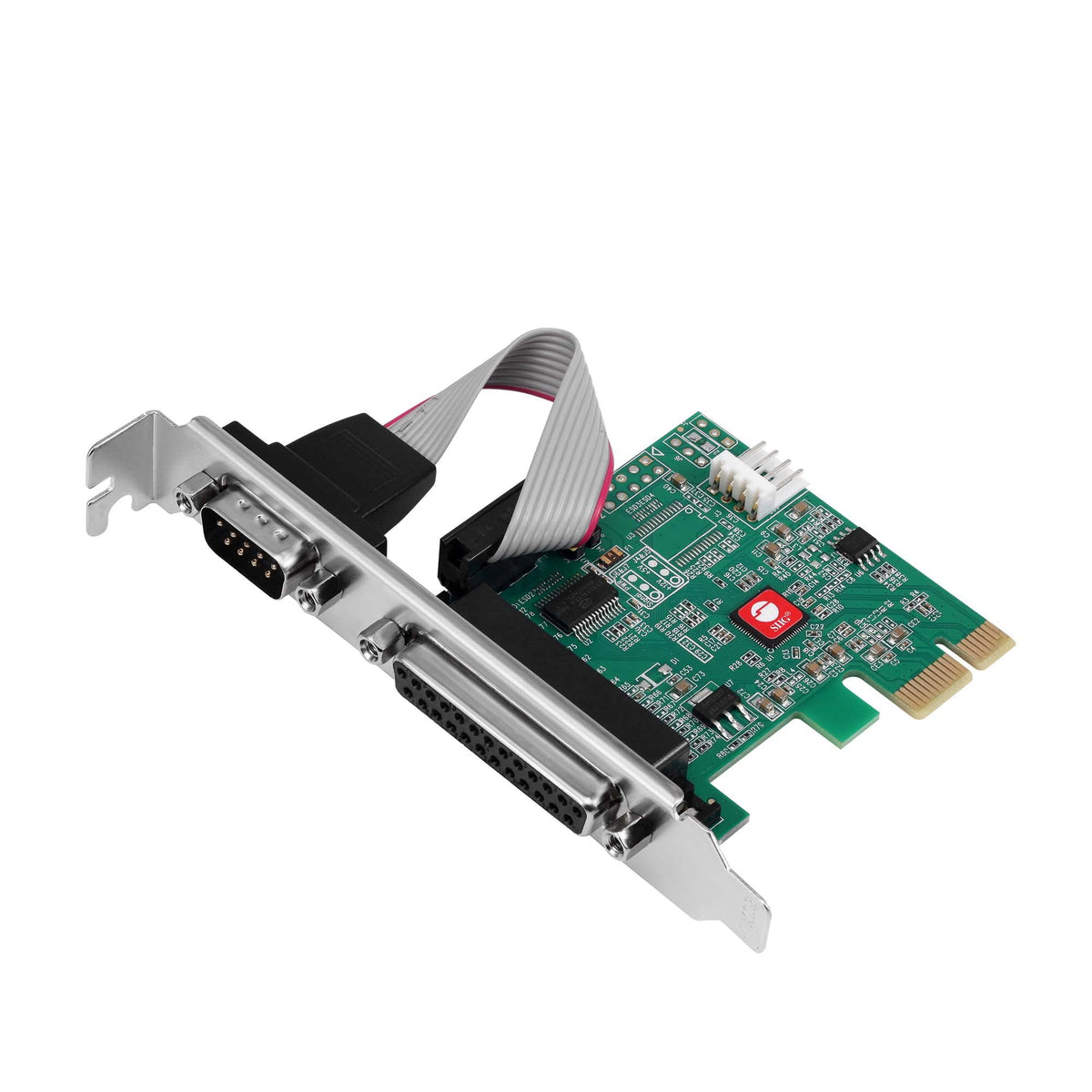 SIIG 1-Port RS-232 and 1-Port Parallel PCIe Card, 16C650 UART, JJ-E20311-S1