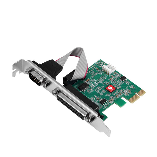 SIIG 1-Port RS-232 and 1-Port Parallel PCIe Card, 16C650 UART, JJ-E20311-S1