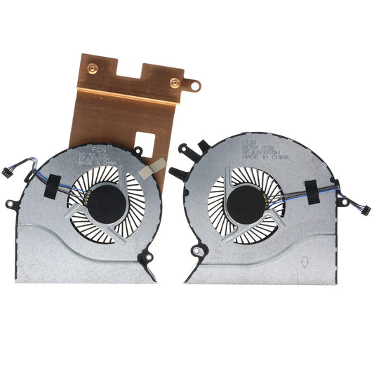 Eieshupug CPU+GPU Cooling Fan for HP Omen 17.3" Laptop - 2.5W, 5V, 4000RPM, 4-Pin, 41dB, Compatible with 17-AN, 17-AN010CA, 17-AN012DX, 17-CE,