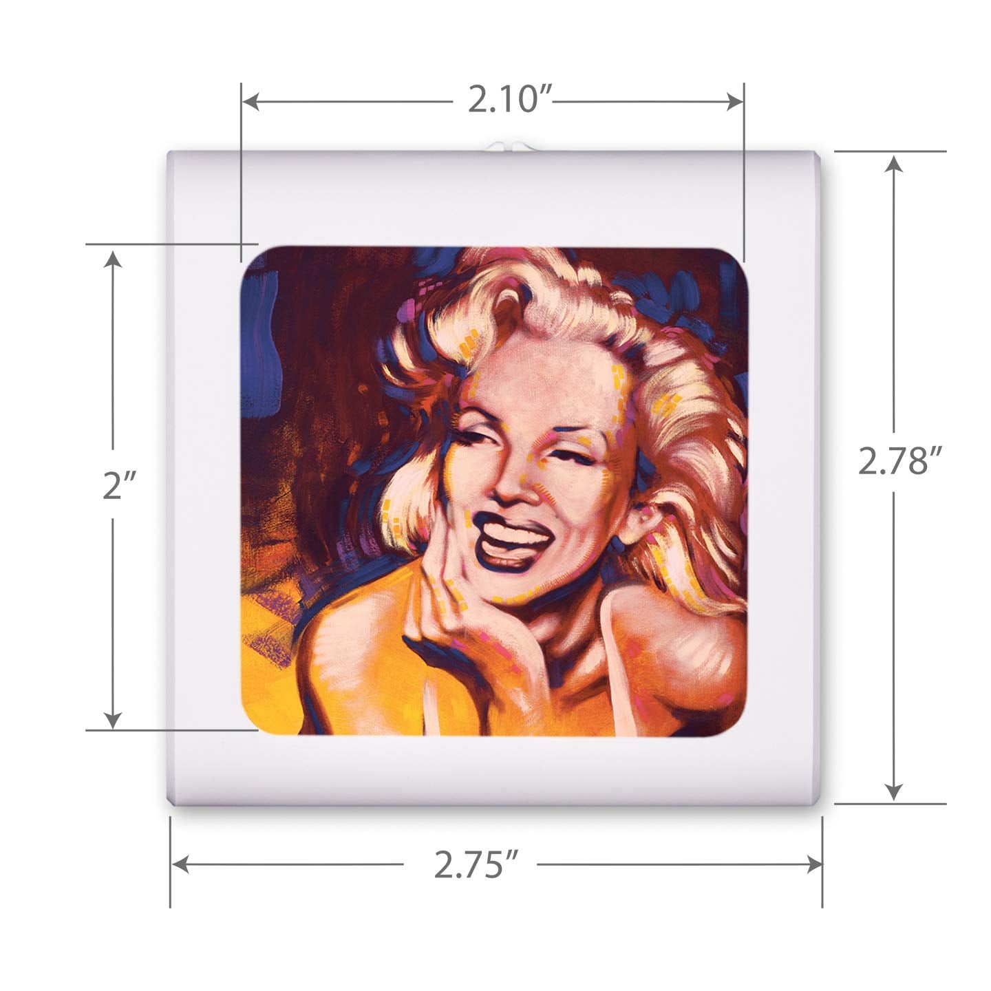 Art Plates Plug in Dimmable LED Night Light with Dusk to Dawn Auto Sensor, Adjustable Brightness, Warm Light, Auto On-Off Nightlight for Bathroom