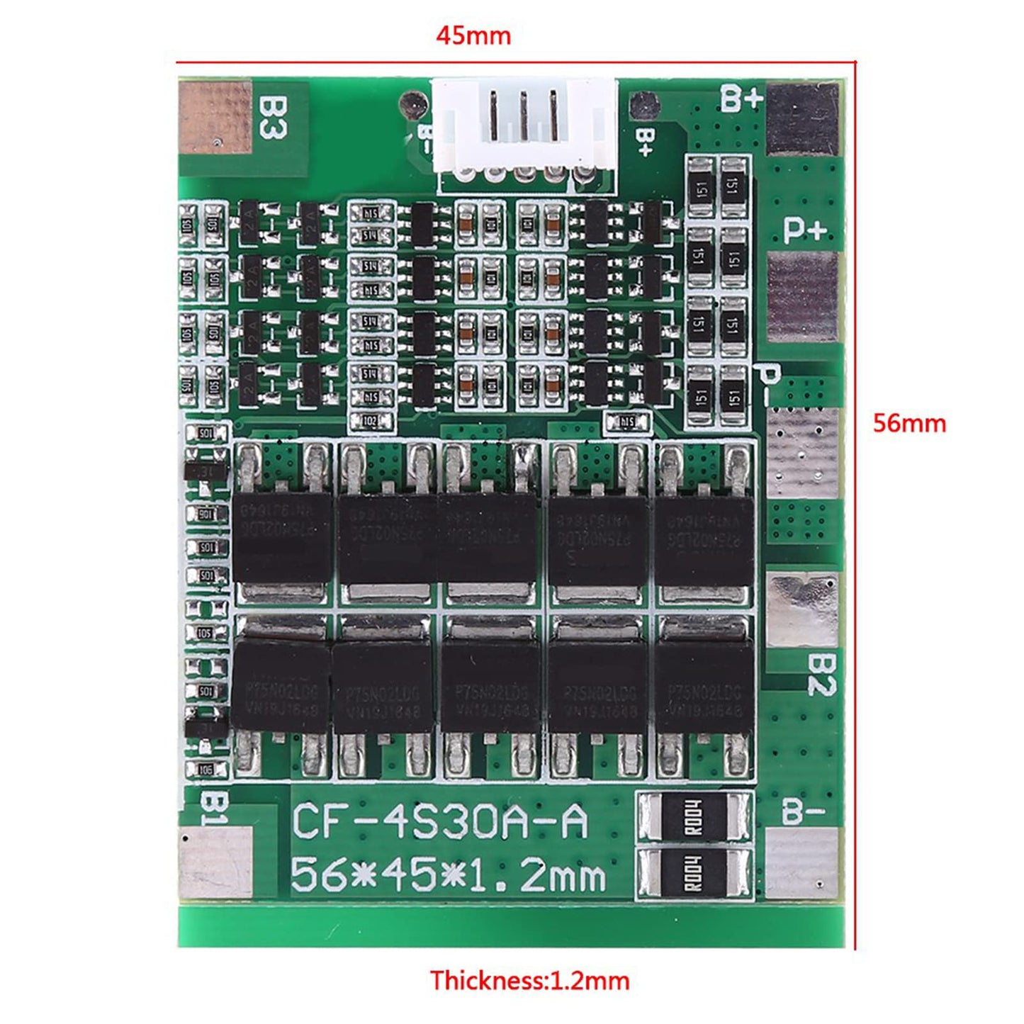 YWBL-WH 4S 30A 14.8V PCB Li-ion Lithium Battery Board with Balance, Green, Micro USB, Battery Board