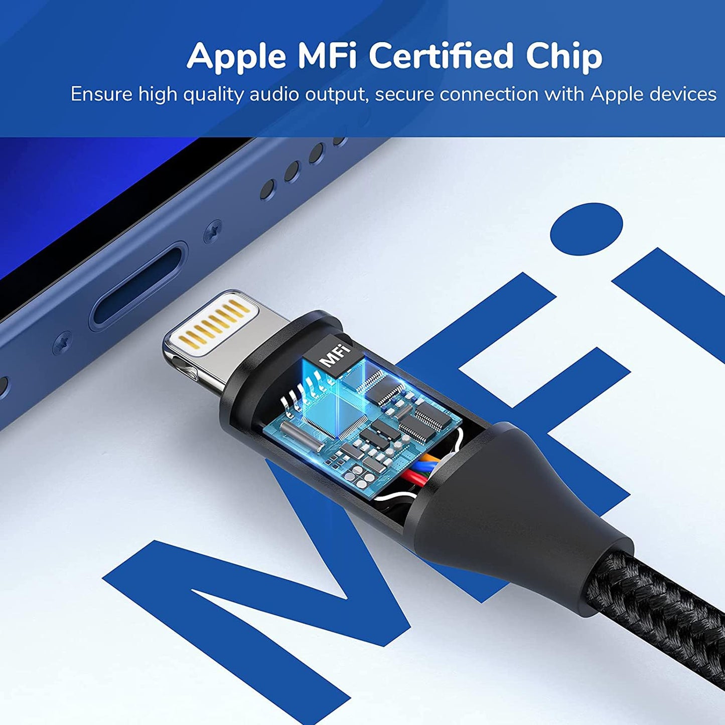 Apple MFi Certified Lightning to USB Adapter Cable High Speed Data Transfer Fast Charging OTG Cord for iPhone 14 13 12 11 Pro Max XS XR X 8 7 6S 6