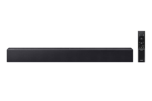 Samsung B-Series Soundbar HW B400F 2.0 ch Soundbar with Built in Subwoofer (2025 Model) One Remote Control, Surround Sound Expansion, Voice Enhance