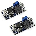 DZS Elec 2PCS LM2596 DC-DC Step Down Variable Volt Regulator Input 3.2V-40V Output 1.25V-35V Adjustable Buck Converter Electronic Voltage Stabilizer…