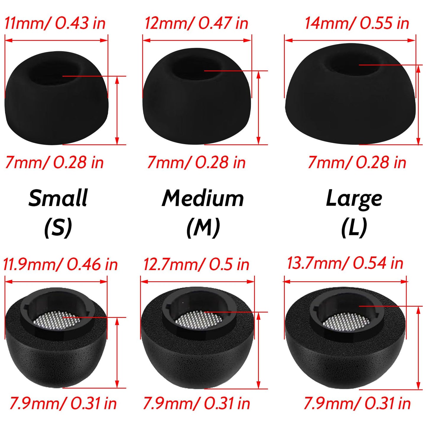 Miayaya Memory Foam Earbud Tips for Galaxy Buds4 Pro/Buds3 Pro Ultimate Comfort Noise Canceling Silicone Eartips for Samsung Galaxy Buds Pro 4/Pro 3