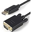 StarTech.com 3ft (1m) DisplayPort to VGA Cable - Active DisplayPort to VGA Adapter Cable - 1080p Video - DP to VGA Monitor Cable - DP 1.2 to VGA