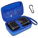 HarborCase Travel Case for JBL Bandbox Solo Portable Bluetooth Speaker, Hard EVA Protective Box with Wrist Strap & Carabiner (Only Case) (Blue)