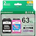 cseein Remanufactured Ink Cartridge for HP 63 63XL Replacementfor HP OfficeJet 3830 4650 5255 5200 5258 Envy 4520 4510 4512 4513 4516 DeskJet 3630
