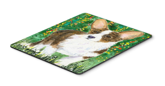 Caroline's Treasures SS8970MP Corgi Mouse Pad, Hot Pad or Trivet for Home Office Gaming Working Computers Laptop Mouse Mat,Washable Large Mousepad