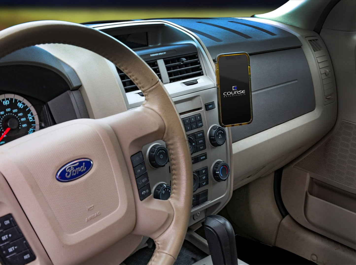 Course Motorsports DirectFit Phone Mount: Ford Escape (2008-2012) Magsafe Compatible Head - Non Charging Right