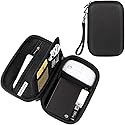 CAAORDKSO External Hard Drive Case, Shockproof Hard EVA Carrying Case Electronics Organizer Travel Case for Hard Drive, Charger, Laptop Mouse, Power