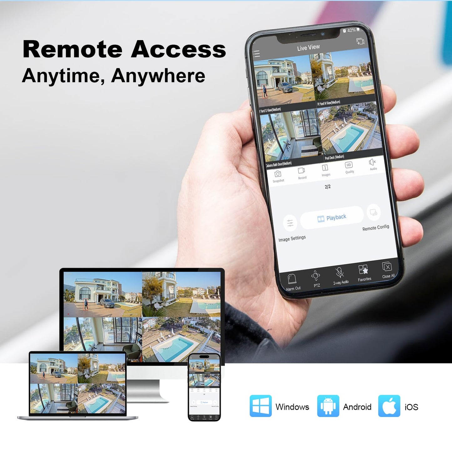 INNOSECU 12MP 16 Channel AI NVR, Surveillance Video Recorder Works with 12MP/4K/8MP/5MP/4MP PoE Cameras,Face Detection, Human/Vehicle Detection