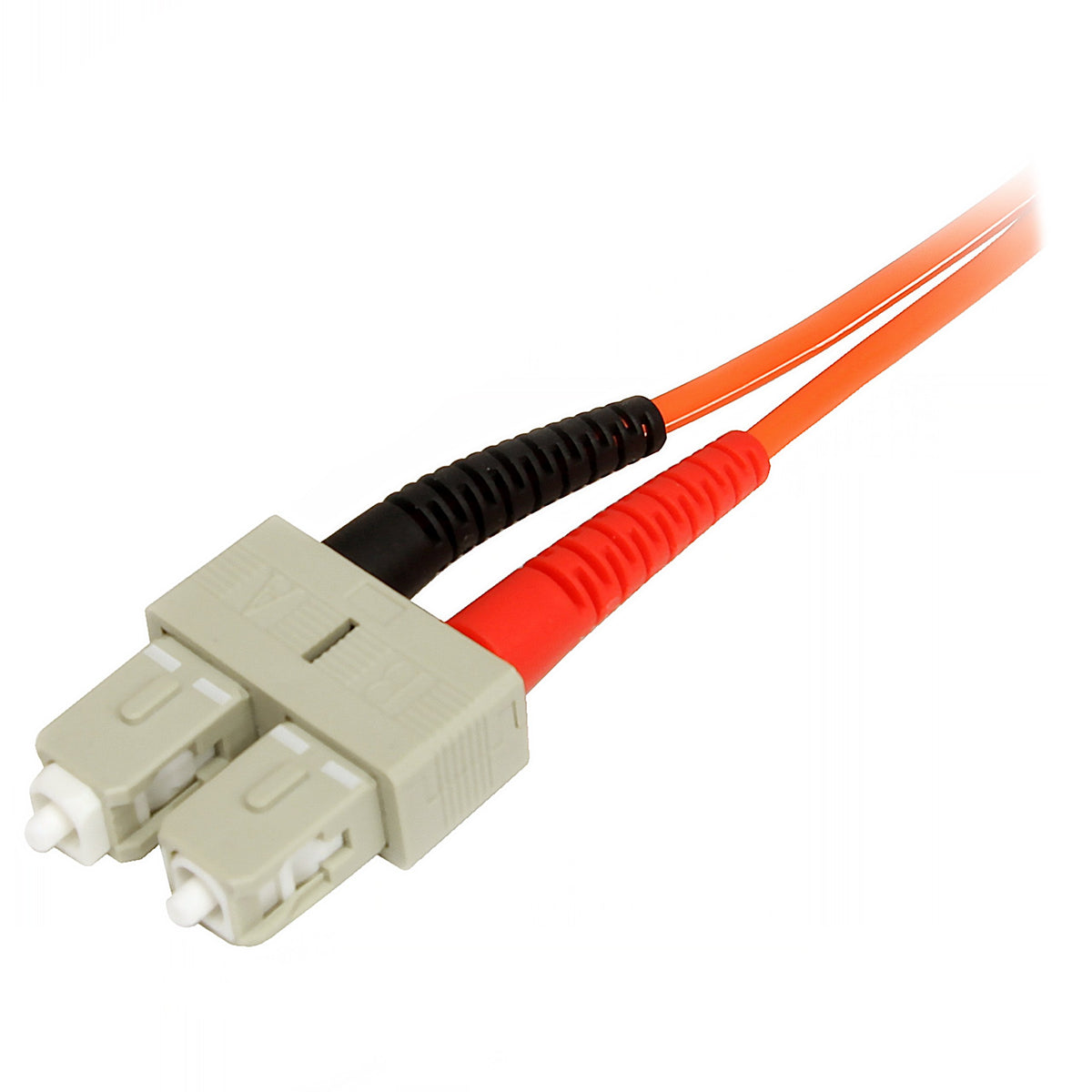 StarTech.com 1m Fiber Optic Cable - Multimode Duplex 50/125 - LSZH Fiber Jumper Cord - LC/SC
