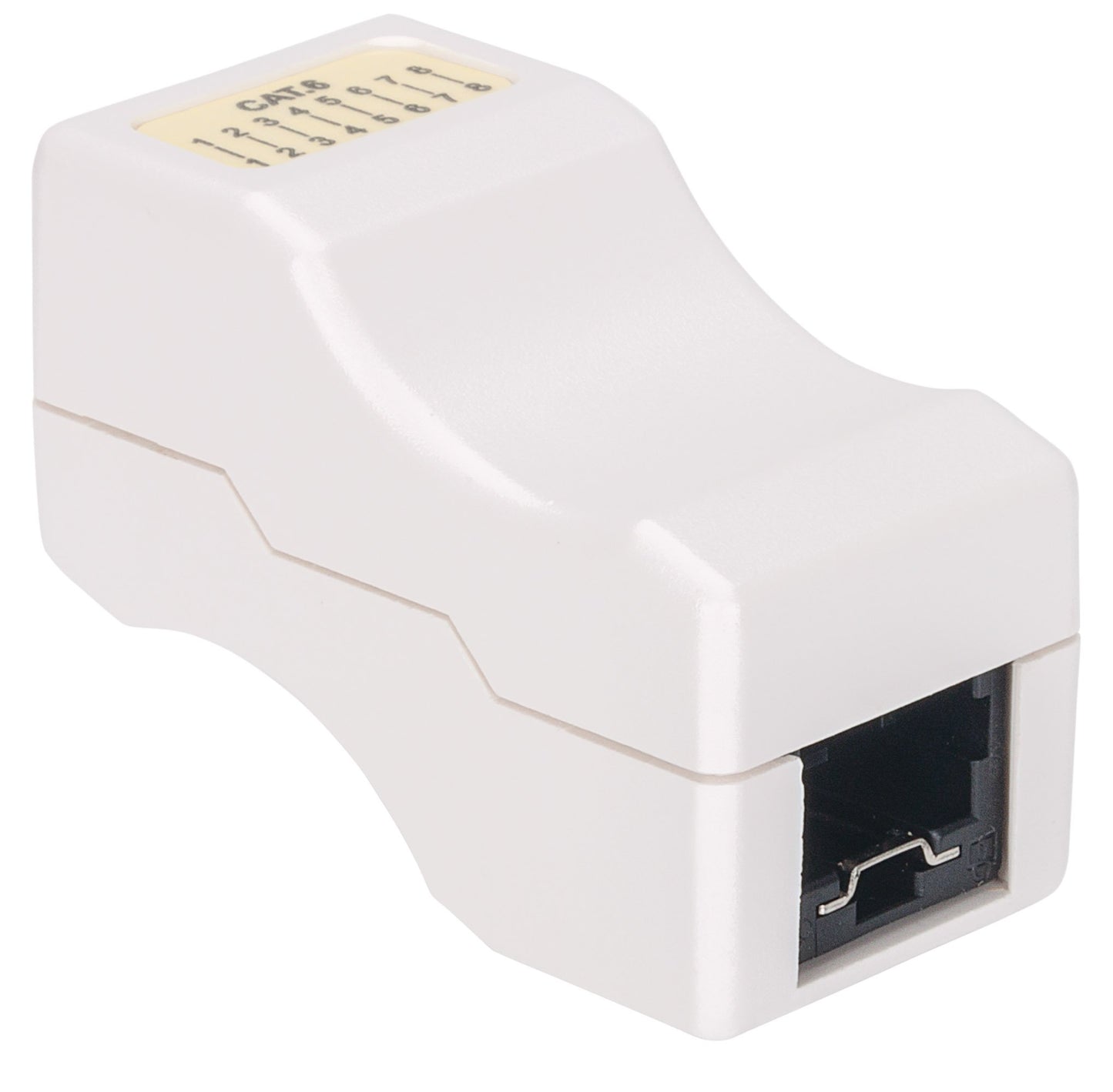 Intellinet 790727 Cat6 Inline Coupler - 1 x RJ45 Female Network - White