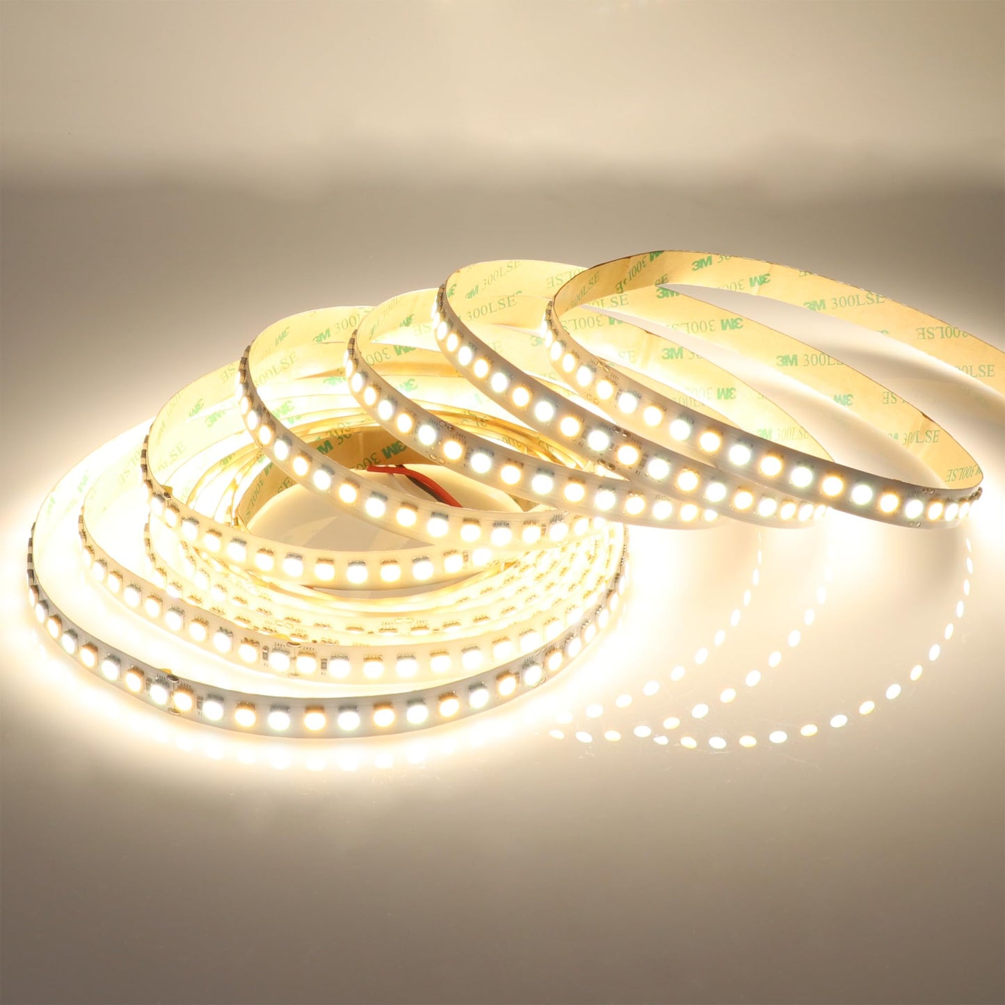 LEDENET CCT Tunable White LED Strip Lights High Density 600LEDs SMD 5050 DC 24V Warm Daylight White Adjustable 2800K-6500K Flexible Light Strips