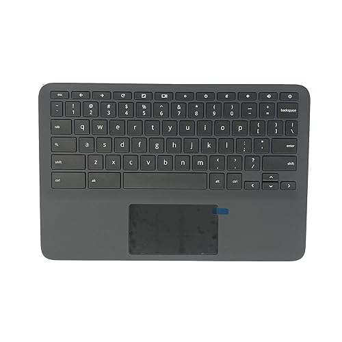 Replacement for HP 11A G8 EE Laptop Upper Case Palmrest Keyboard Touchpad Assembly Part L92832-001 Top Cover