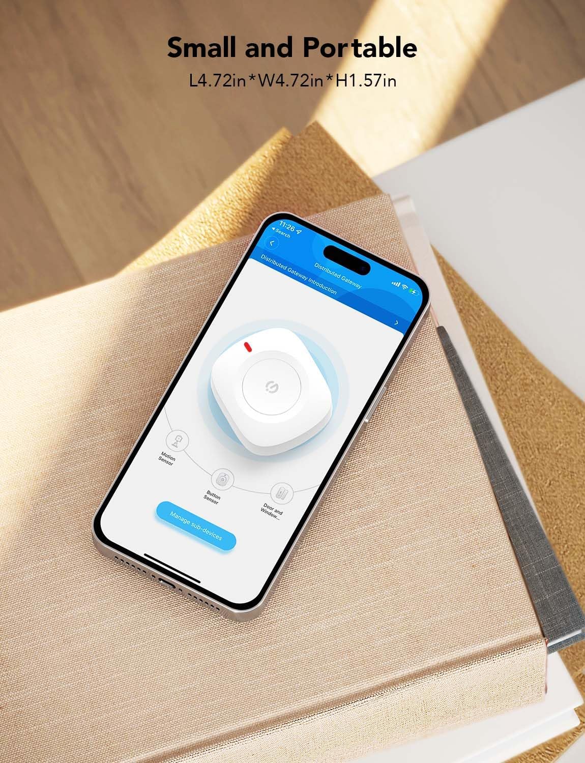 GoveeLife Wireless Mini Smart Button Sensor, Group Control Multiple Devices, Versatile Control Button, Battery Powered, Supports Most GoveeLife Smart