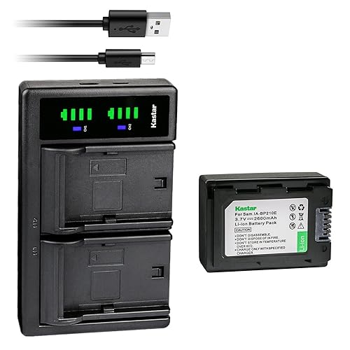 Kastar 1-Pack IA-BP210E Battery and LTD2 USB Charger Replacement for Samsung IA-BP420E, IA-BP210E, IA-BP210R, IA-BP105R, BP-210E Battery, Samsung