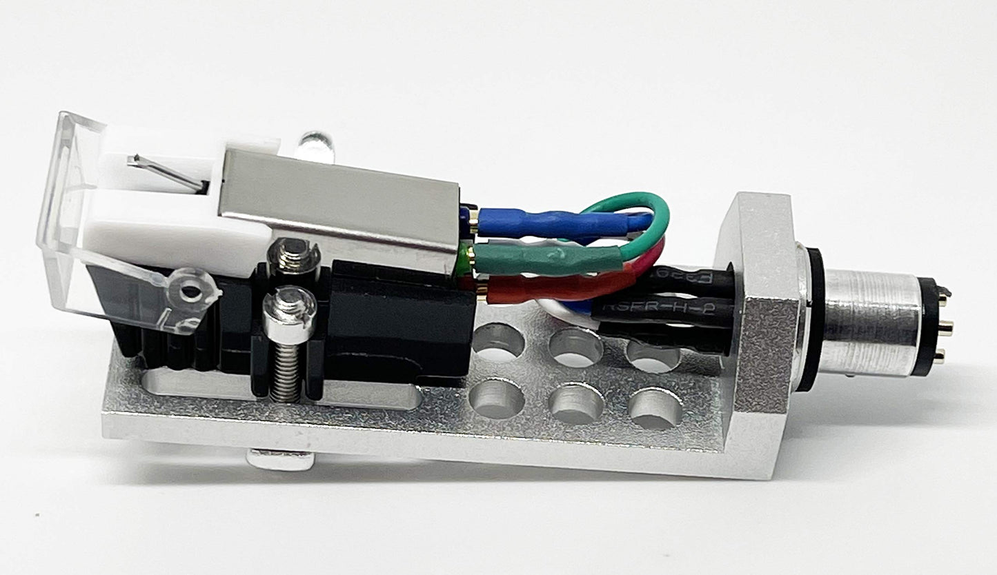 Cartridge and Stylus, Conical needle and Silver Headshell with mounting bolts for SONY PS4300, PS3300, PS1150, PS1350, PS1800, PS11, PS212, PS2250
