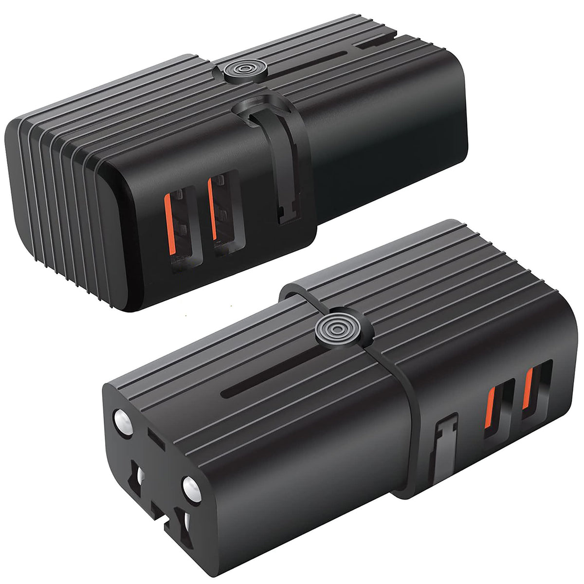 Dual Universal USB Adapter Works for Samsung Galaxy S 4 Zoom for Worldwide Power and Travel Between US/EU/CN/AUS/NZ/UK
