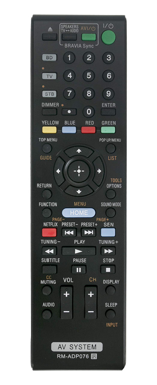 New RM-ADP076 Replaced Remote fit for Sony Blu-ray Disc DVD BDV-N790W BDV-N890W BDV-N890W/Z BDV-N990W BDVN790W BDVN990W AV System Home Theater System