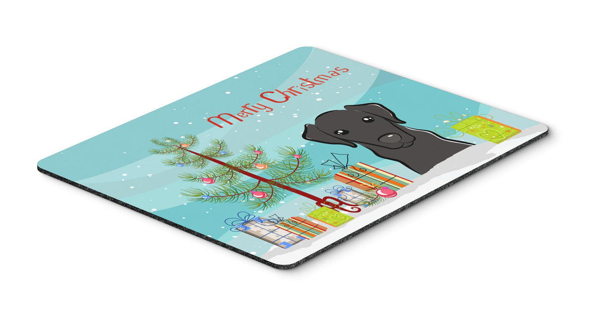 Caroline's Treasures BB1607MP Christmas Tree and Black Labrador Mouse Pad, Hot Pad or Trivet, Large, Multicolor
