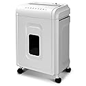 Aurora AU1262XA Anti-Jam 12-Sheet Crosscut Paper and CD/Credit Card Shredder, White/Gray