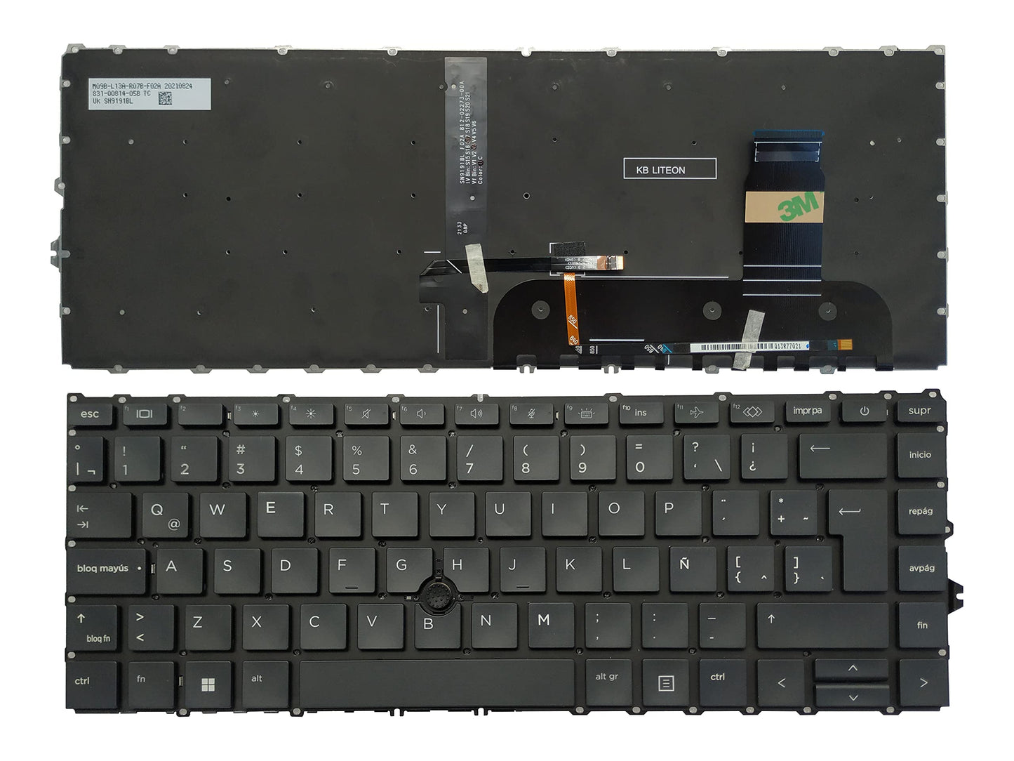 Laptop Replacement Keyboard Compatible for HP ELITEBOOK 840 G8 745 G7 745 G8 840 G7 M36312-001 M36309-001 6070B1847702 Latin Layout Backlit (No