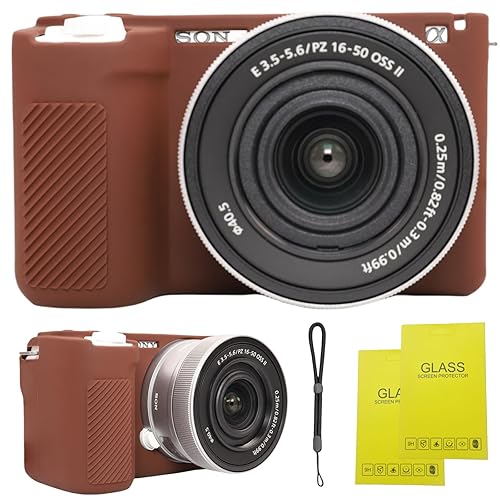 SZHSYJY Camera Case for Sony ZV-E10 II/ZV-E10M2 Digital Camera,ZV-E10 II Soft Silicone Protective Bag,Anti-Scratch Slim Fit Soft Sleeve with ZV-E10 II
